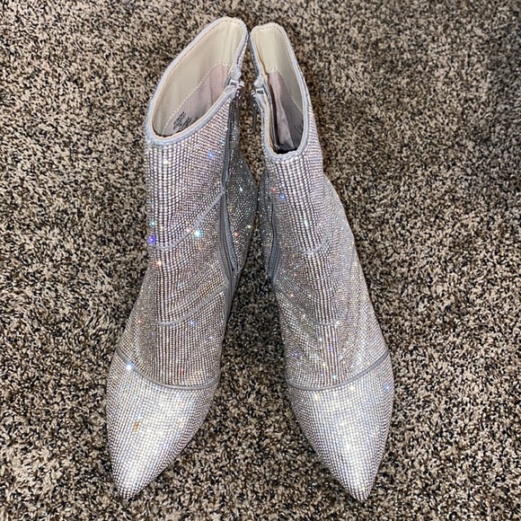 Steve Madden Sparkly Stiletto Boots - Picture 3 of 6